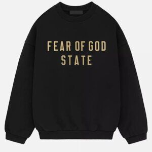 Fear Of God Essentials Sweatshirt State Mens Black 192BT246